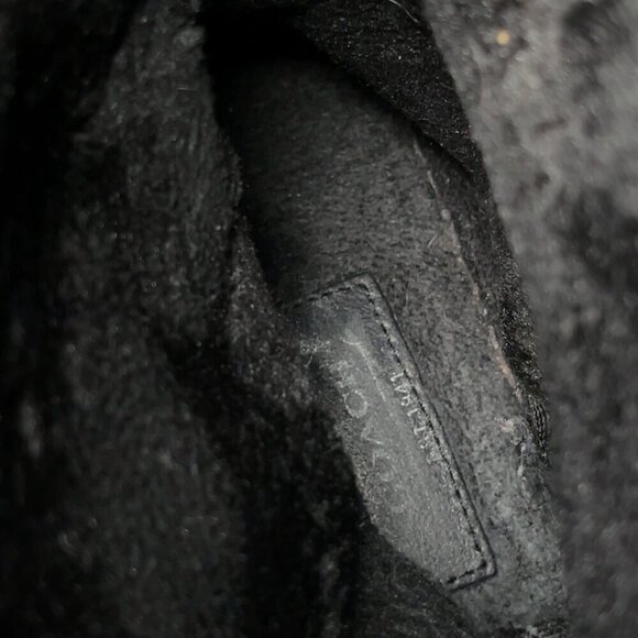 Coach Womens 7.5 Tulip Signature Leather Black Patterned Boots - Picture 11 of 16